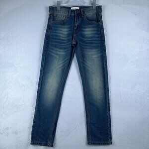 Smith & Mills Slim Straight Jeans Denim Tailored Fit Womens Blue Size 29